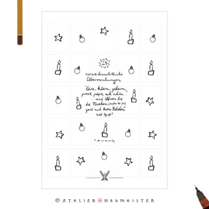 Vorweihnachtliche Überraschungen, Weihnachtskalender, Adventskalender